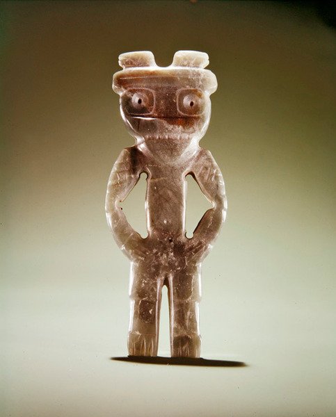 Figuur hanger, uit Guacimo, Linea Vieja gebied door Pre Columbian Pre Columbian