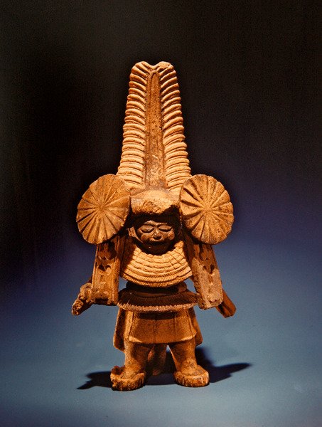 Figuur met langwerpige hoofdtooi, Remojadas cultuur, Vera Cruz door Pre-Columbian Pre-Columbian