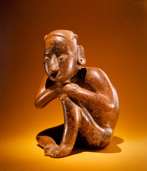 Zittende Figuur, Colima Cultuur door Pre Columbian Pre Columbian