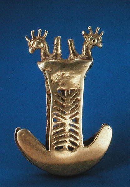 Pincet uit de Tomlina-regio van Colombia (goud) door Pre Columbian Pre Columbian