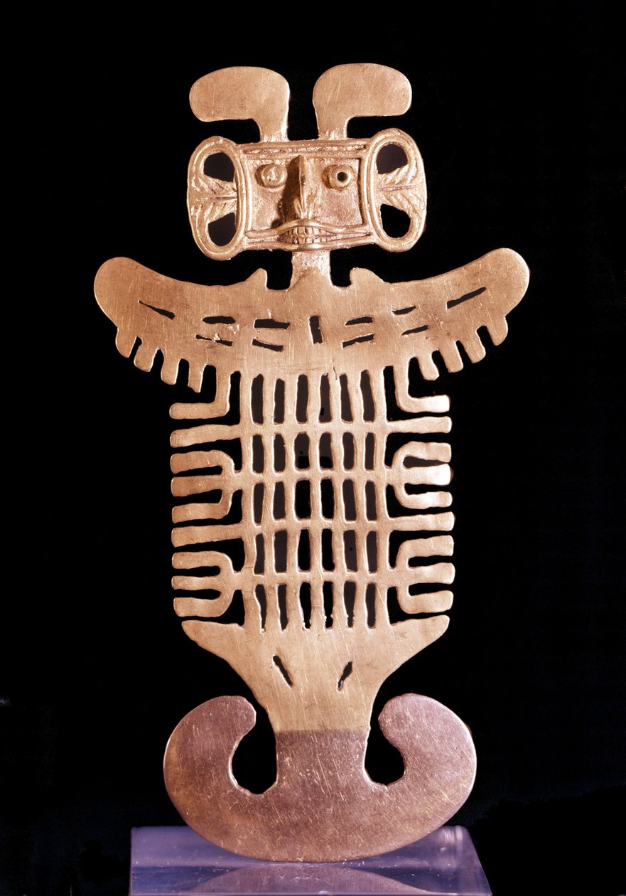 Precolumbiaanse kunst: Antropomorf hanger door Pre Columbian Pre Columbian