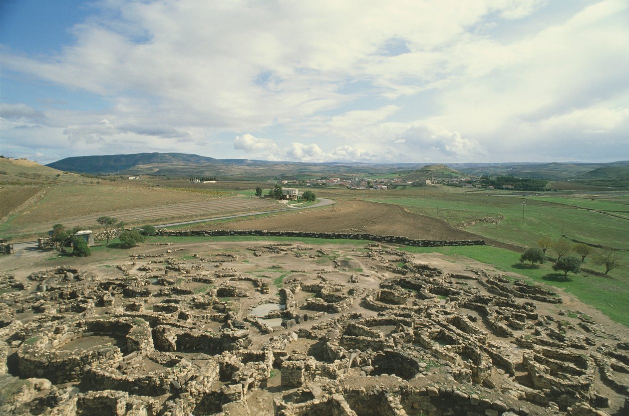 Italië, regio Sardinië, Barumini, provincie Medio Campidano, archeologische site 