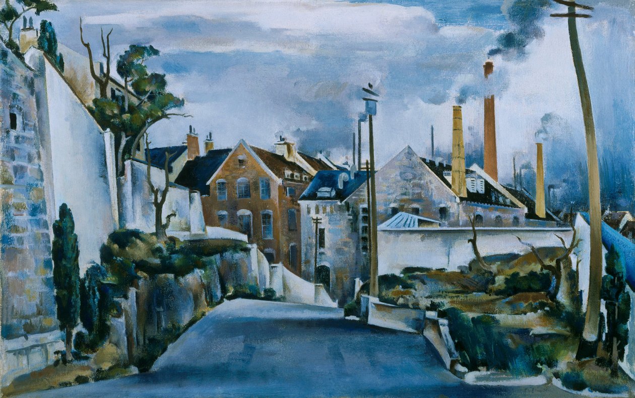 Straat in Quebec door William Preston Dickinson