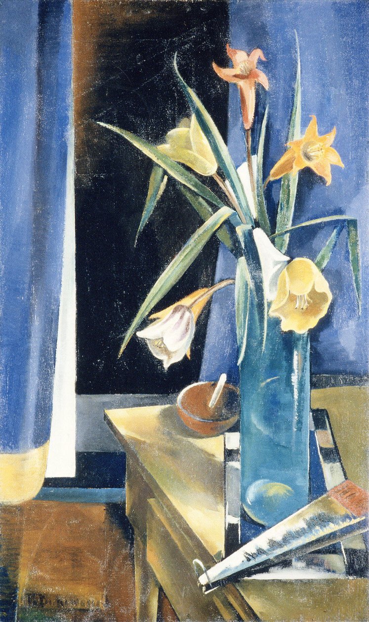 Vaas met Bloemen, ca. 1926 door William Preston Dickinson