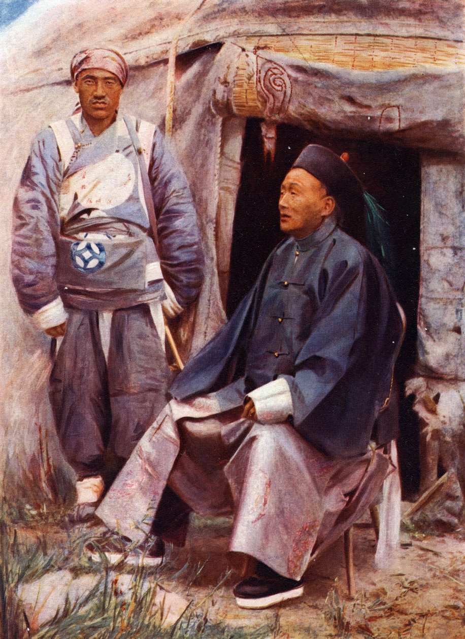 De Taotai van Kashgar, ca. 1910 door Prince Alexandre Gagarine