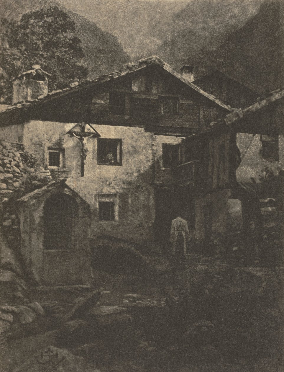 Camera Work: Een Dorpshoek, 1906 door Professor Hans Watzek
