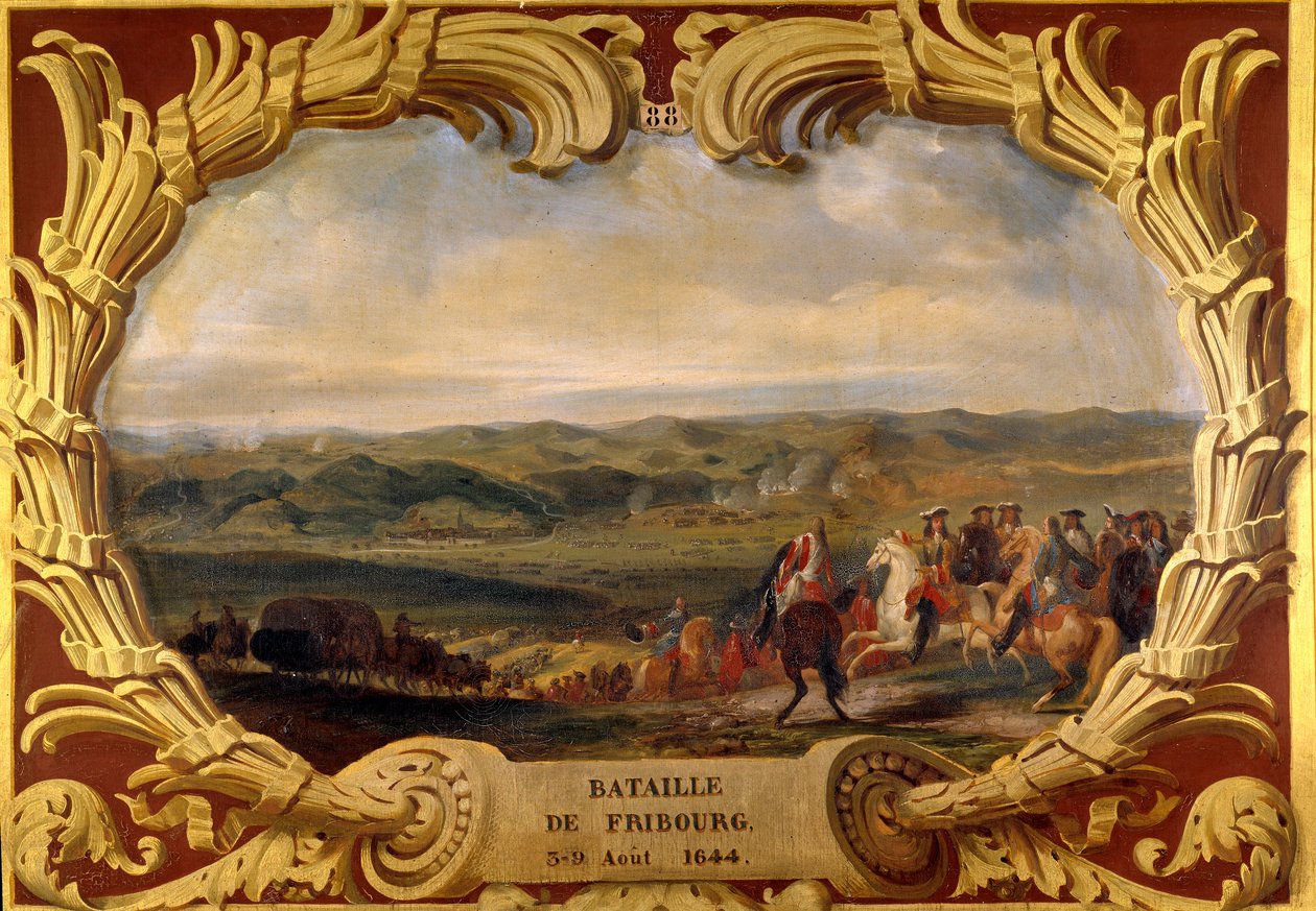 Slag bij Freiburg van 3 tot 9 augustus 1644 door Prosper Lafaye or Lafait