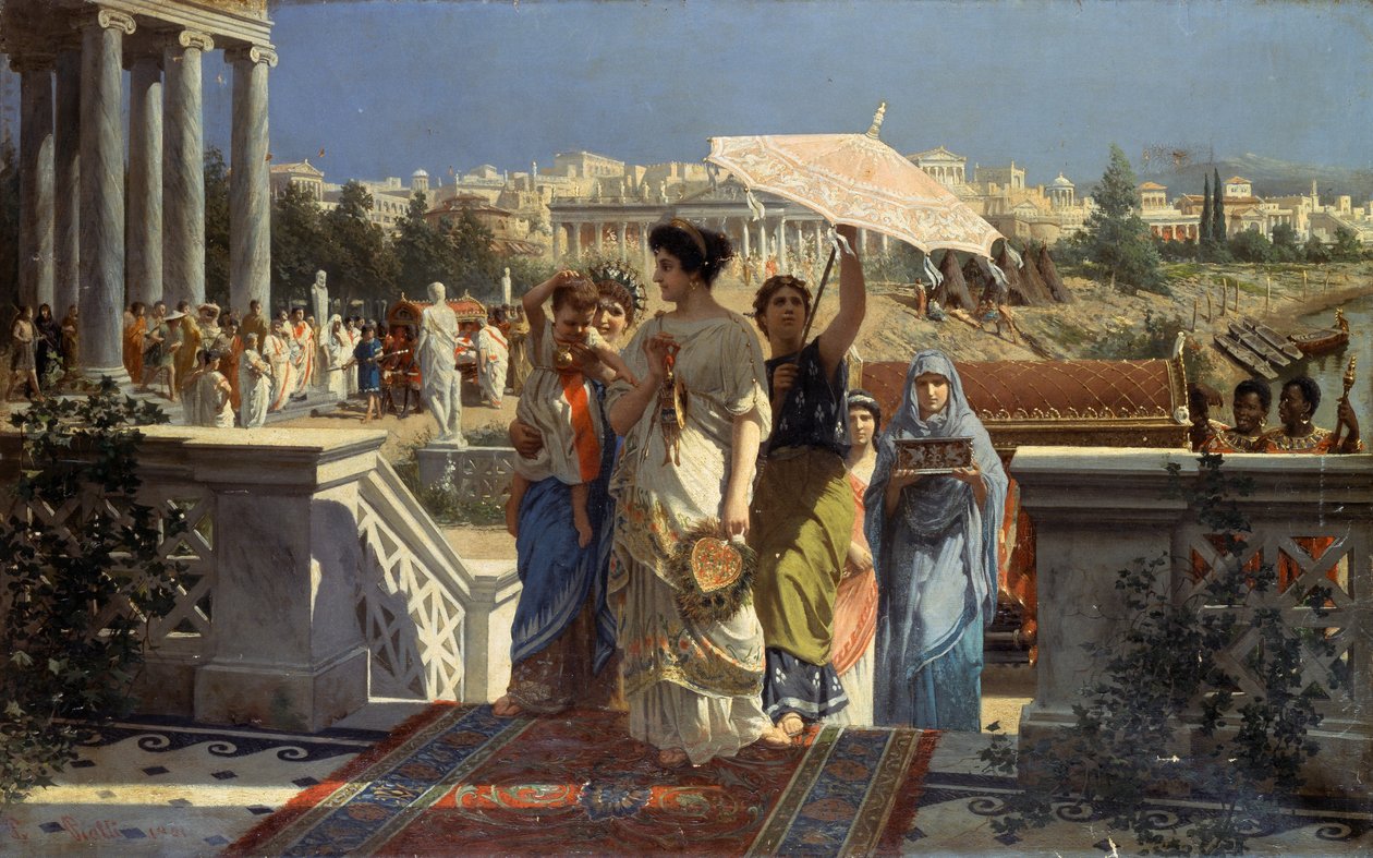 Scène uit het oude Rome door Prospero Piatti