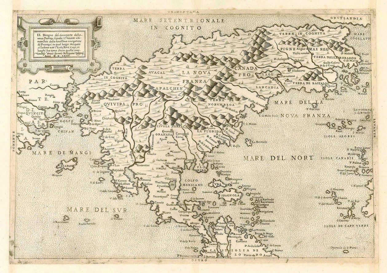 Het ontwerp van de Nova Franza Discoperto door Ptolemy