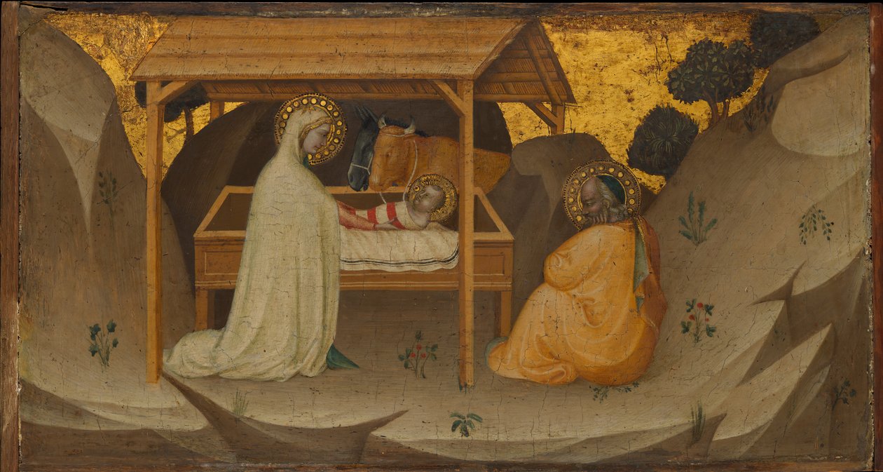 De Geboorte, ca. 1350 door Puccio di Simone