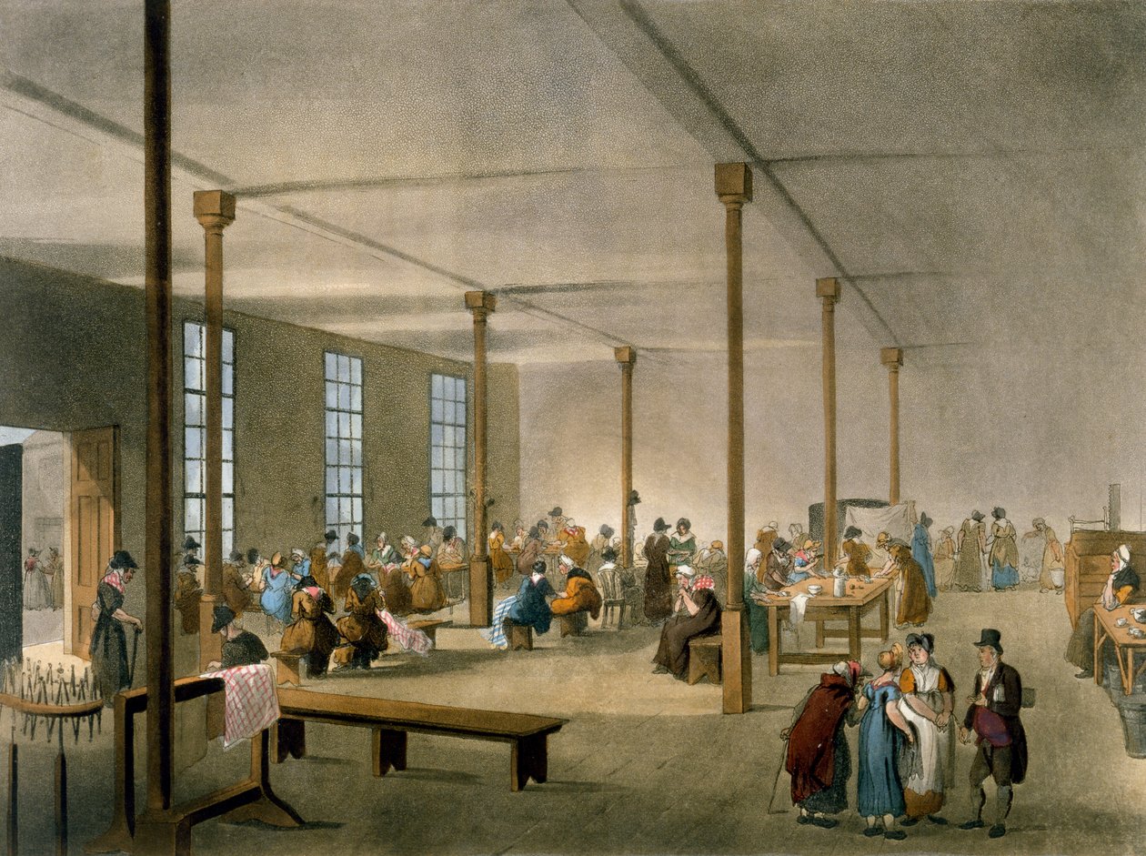 Het werkhuis, St James, Parish, Londen uit Ackermann