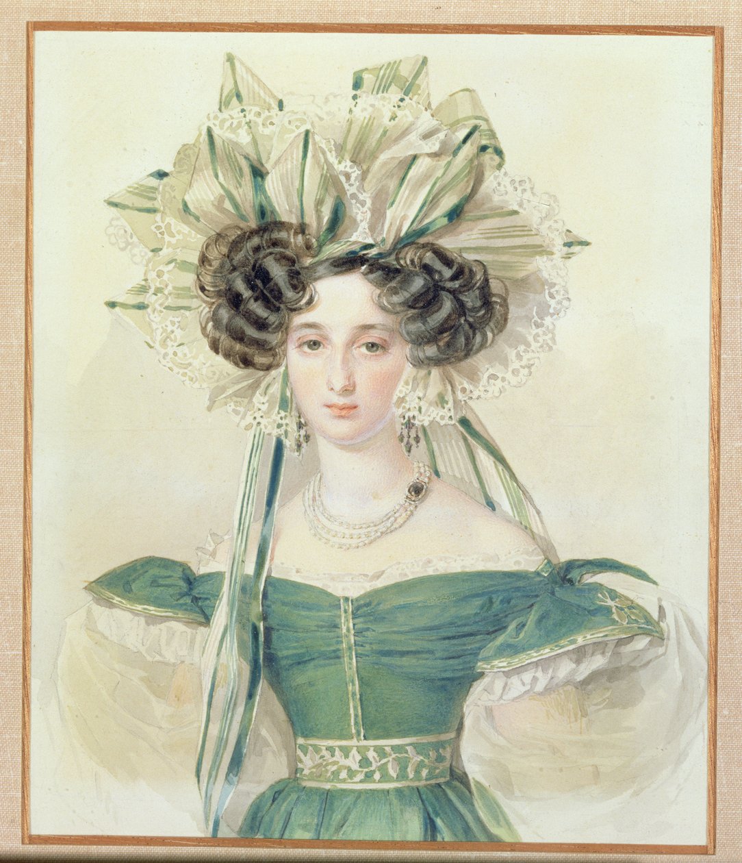 Portret van Prinses Elizabeth Vorontsova (1792-1856) door Pyotr Fyodorovich Sokolov