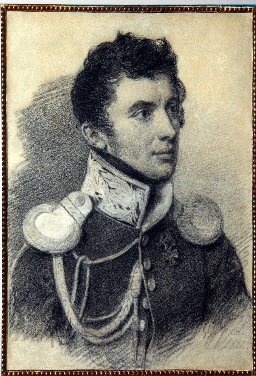 Portret van de decembrist Nikita Muravyov (1797-1843) door Pyotr Fyodorovich Sokolov