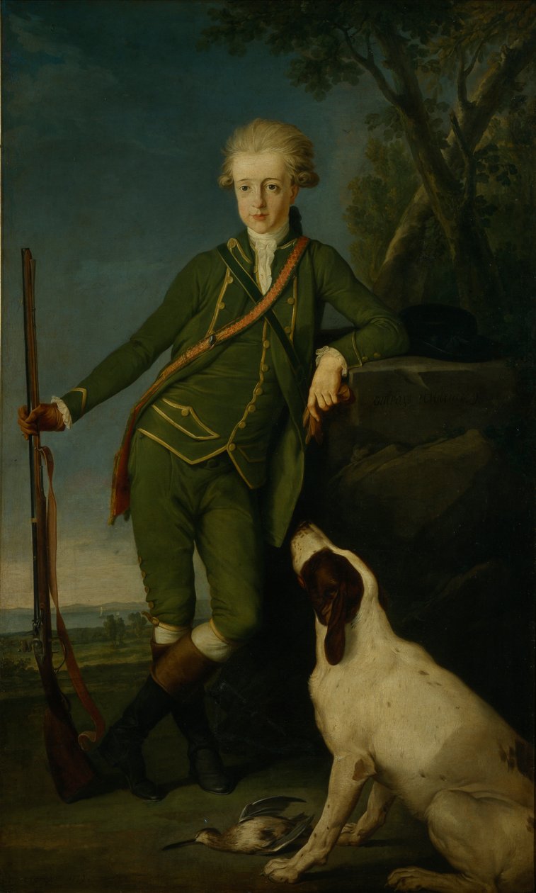 Portret van graaf Nikita Petrovich Panin 1770-1837 als kind door Pyotr Ivanovich Sokolov