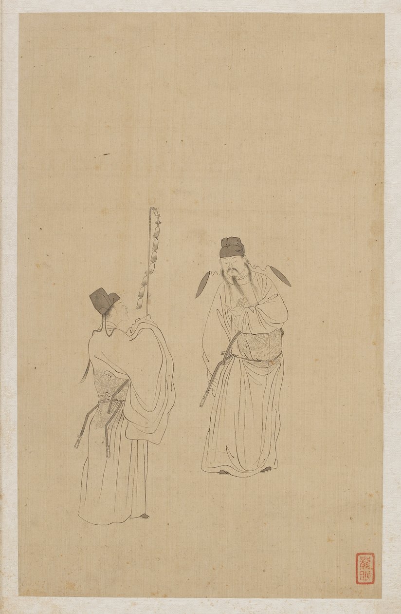 Figuren door Qing Dynasty Chinese School