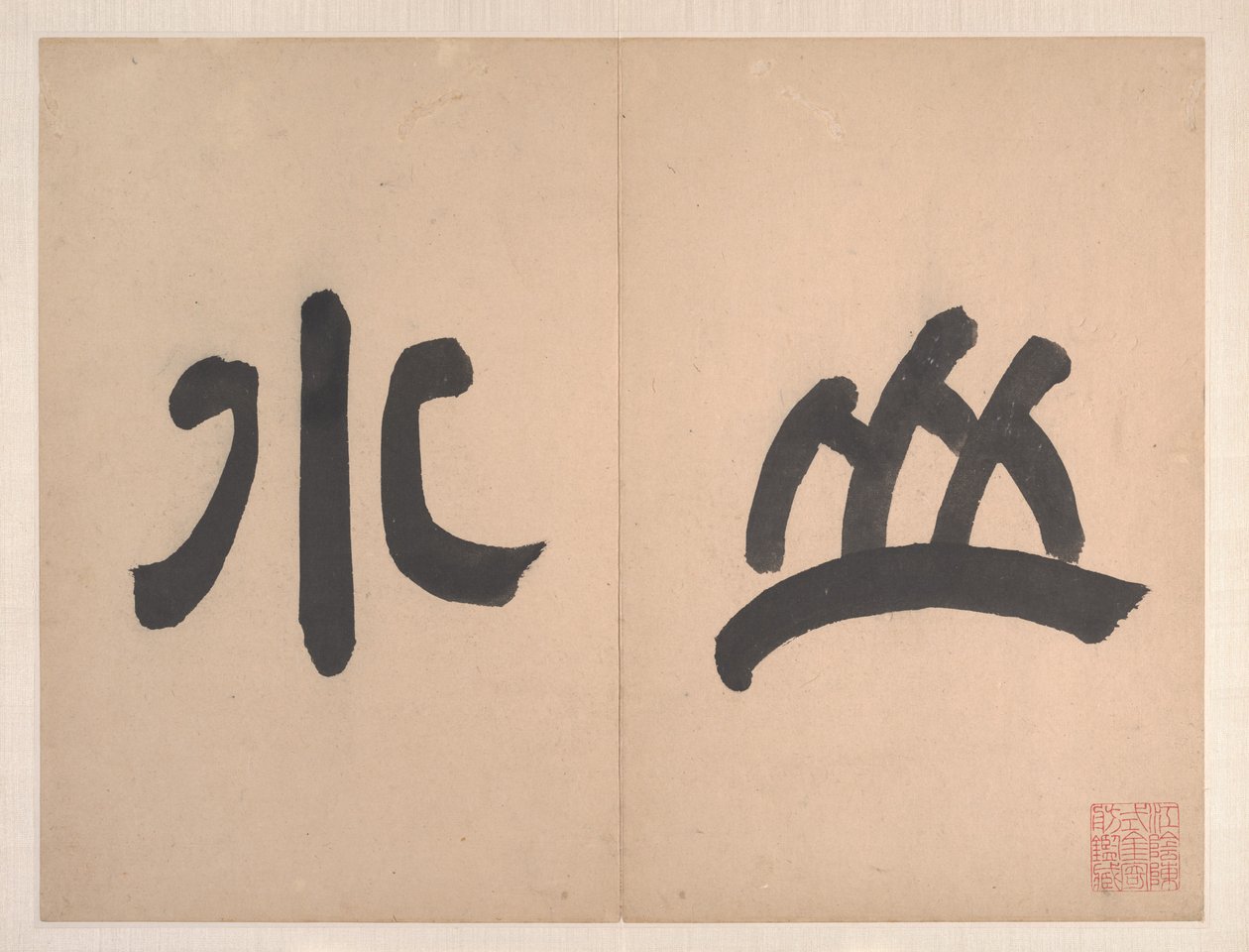  door Qing Dynasty Chinese School