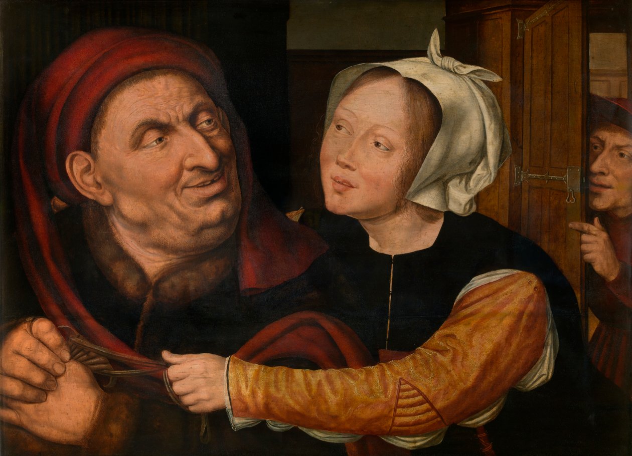 Ongelijksoortige Geliefden door Quentin Massys or Matsys