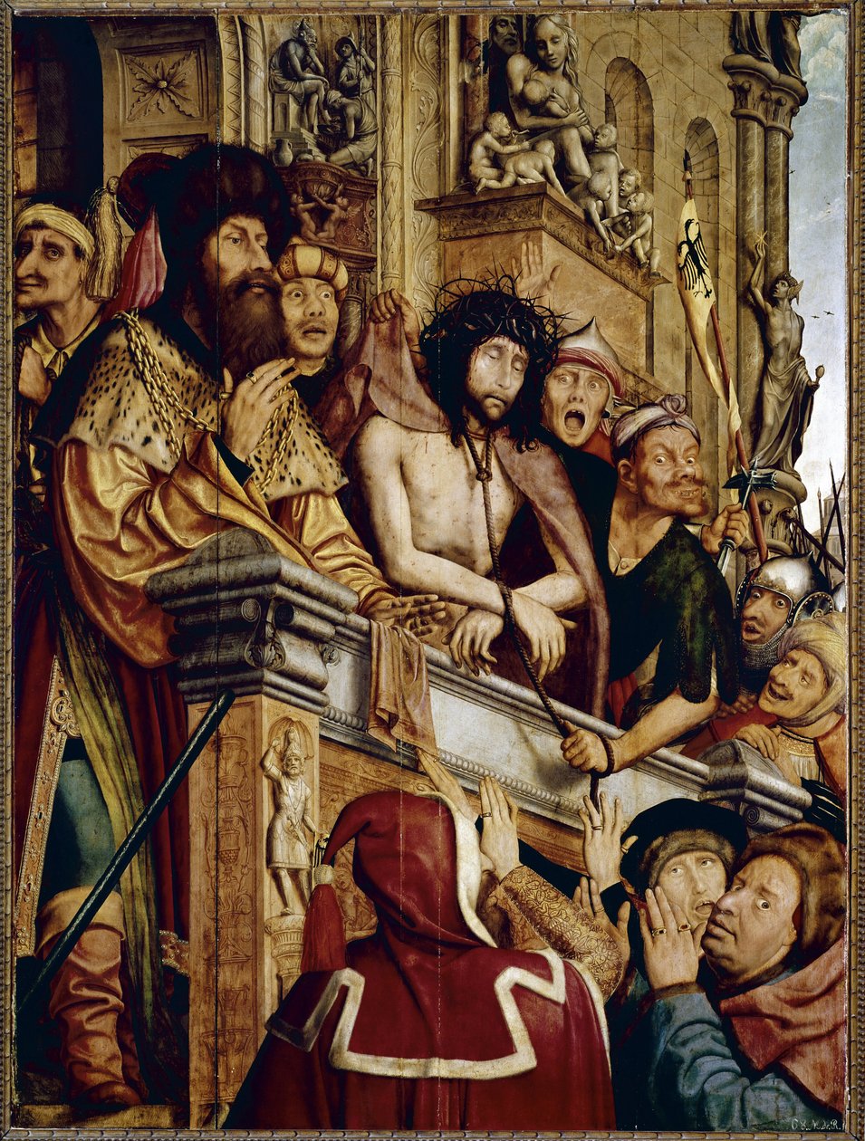 Ecce Homo, Christus gepresenteerd aan het volk door Quentin Massys or Metsys