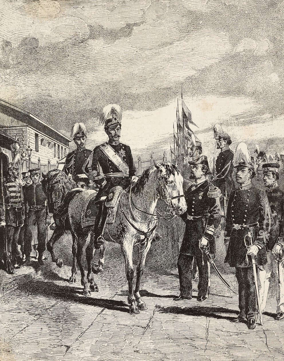 Japans leger: Infanteriesoldaten, stafchefs, generaal-majoor, cavalerie, vice-admiraal, infanteriekapitein, kanonnier, Japan door Quinto Cenni