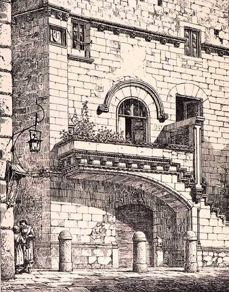 Huis van Santa Rosa, Viterbo, Italië, uit 