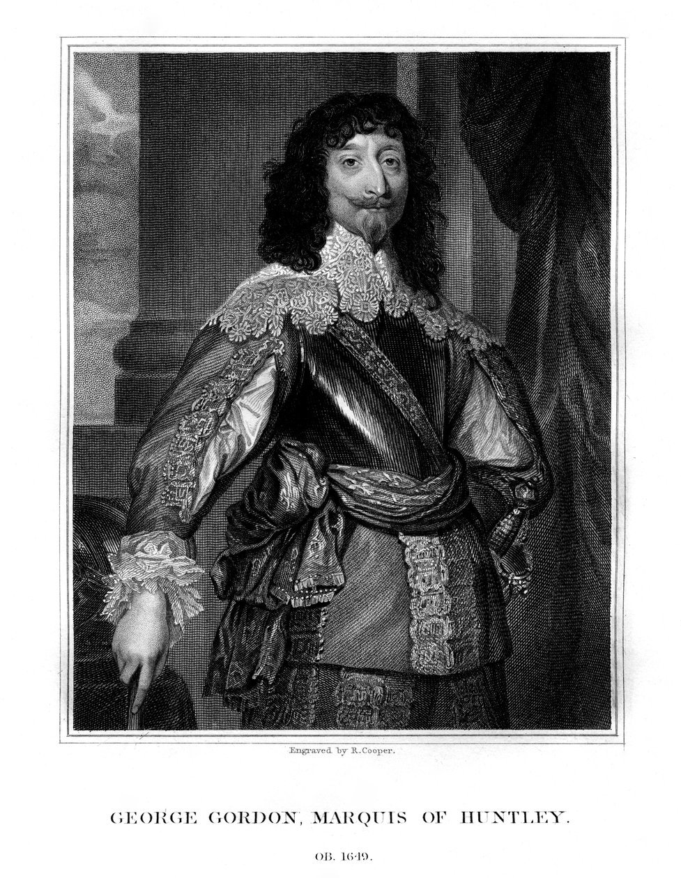 George Gordon, 2e Markies van Huntly door R. Cooper