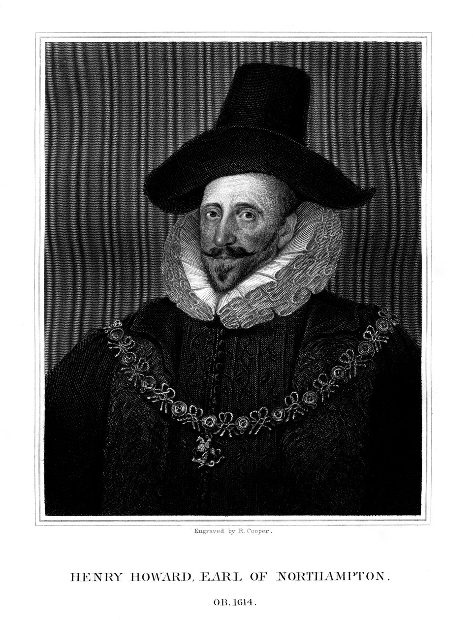 Henry Howard, 1e Graaf van Northampton, 1825 door R. Cooper