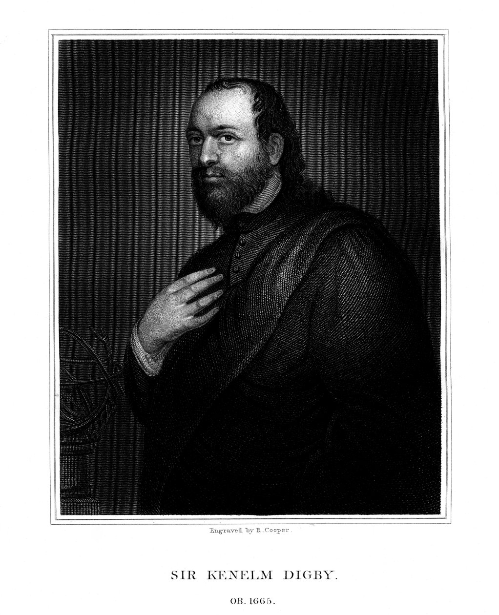 Sir Kenelm Digby, Engelse wetenschapper en diplomaat, 1825 door R. Cooper