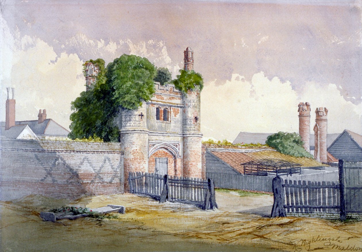 Uitzicht op Beckingham Hall bij Withham, Essex door R Nightingale