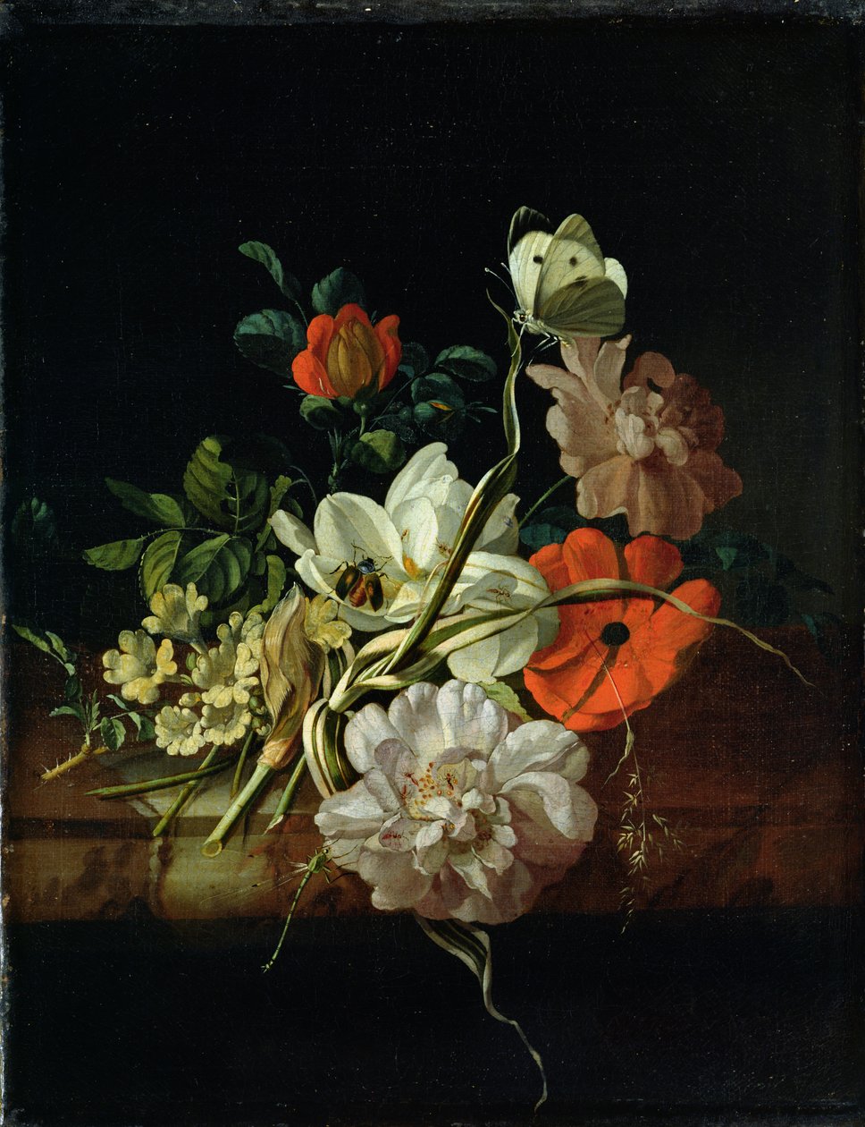 Stilleven met bloemen door Rachel Ruysch
