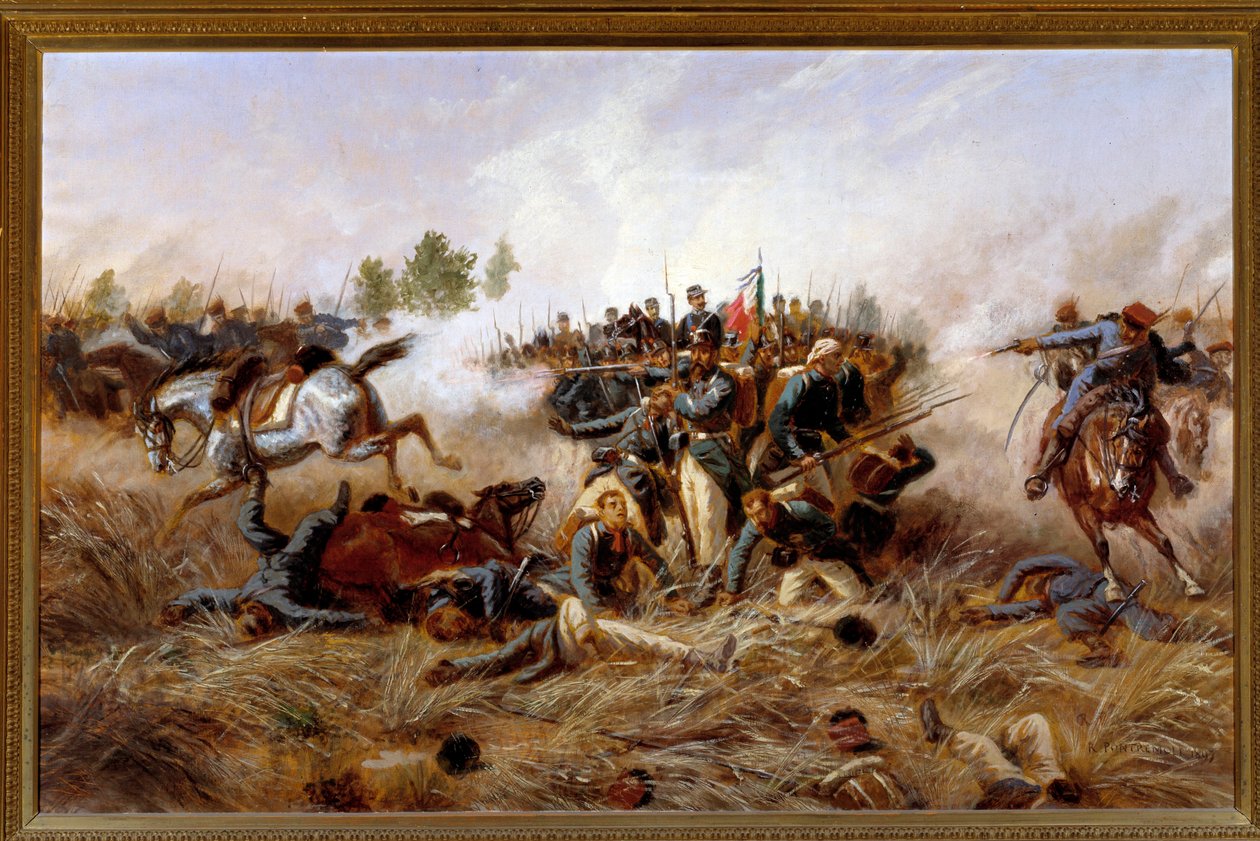 Risorgimento, Oostenrijks-Pruisische Oorlog: Slag bij Custoza 24/06/1866 door Raffaele Pontremoli