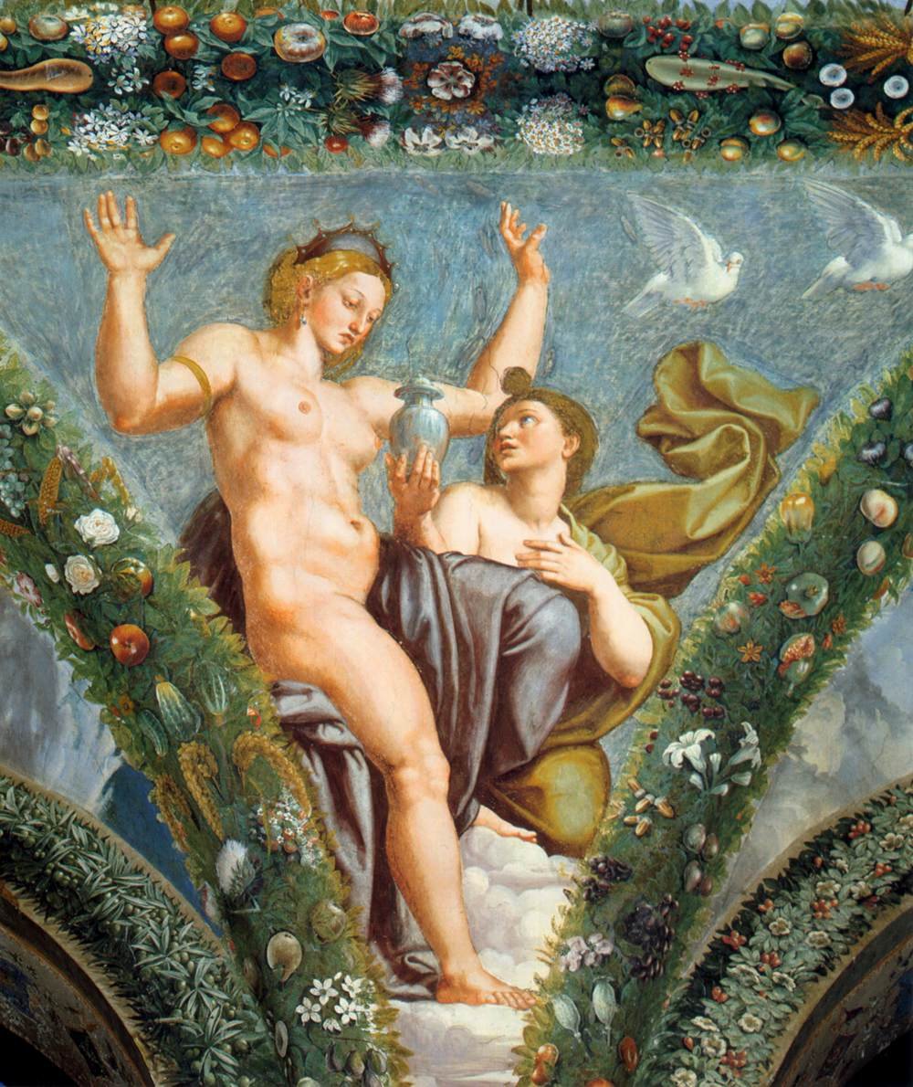 Venus en Psyche door Raffaello Sanzio Raphael