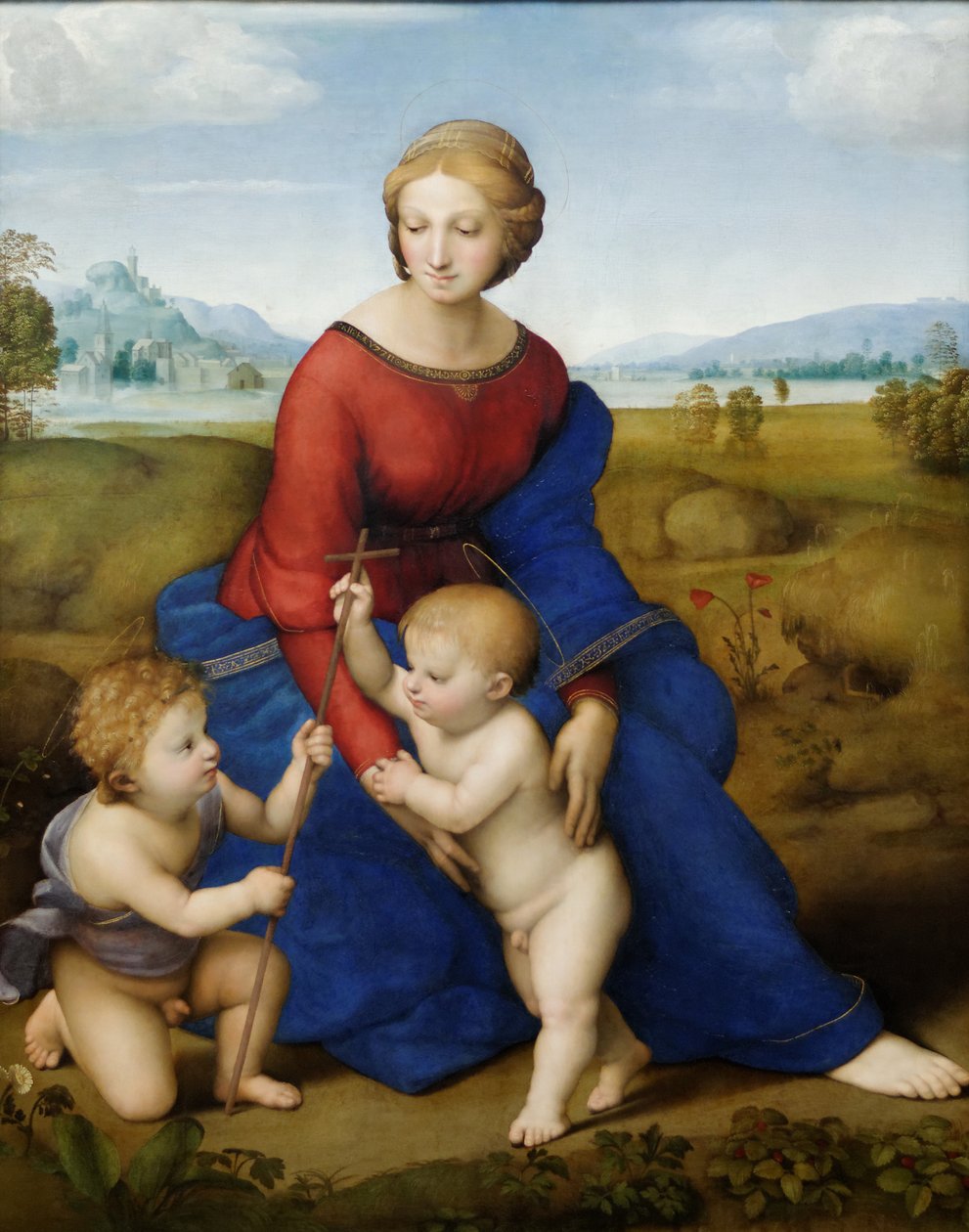 De Madonna van de weide door Raffaello Sanzio Raphael