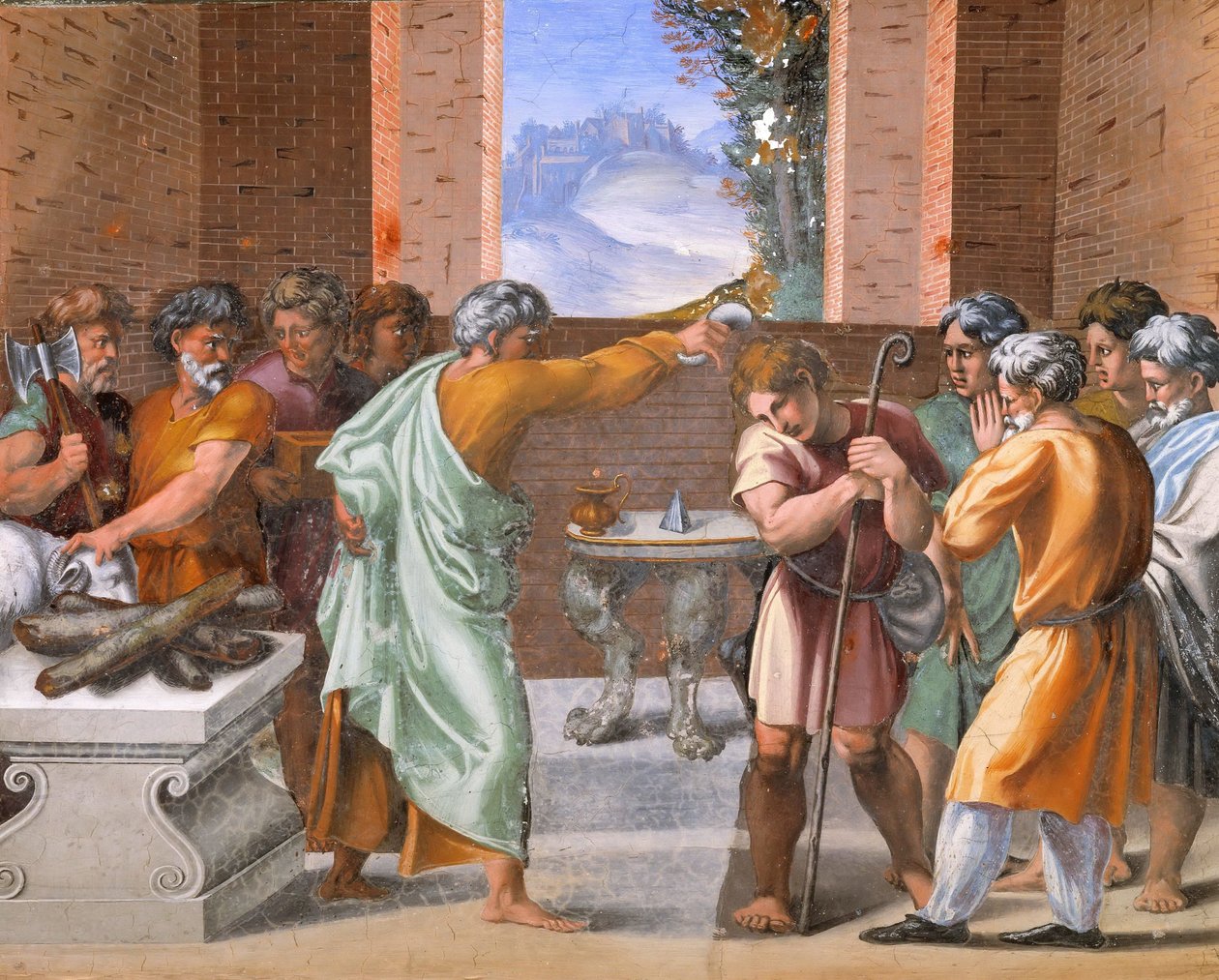Decoratie van de Loggia (fresco) door Raffaello Sanzio Raphael