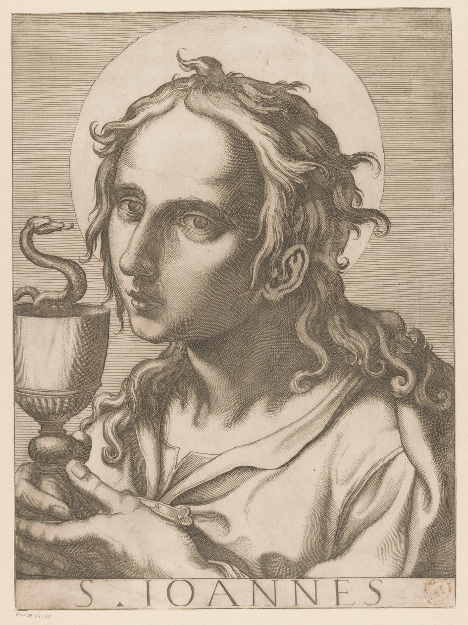 Johannes de Evangelist door Raffaello Schiaminossi