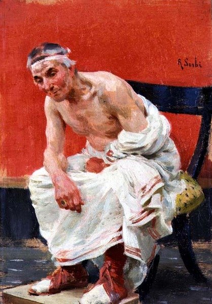 Een Moment van Gedachte door Raffaello Sorbi