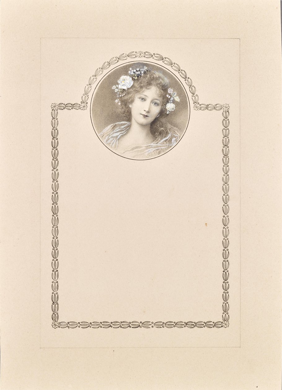 Ontwerp voor wenskaart door Raimund Ritter Von Brennerstein Wichera