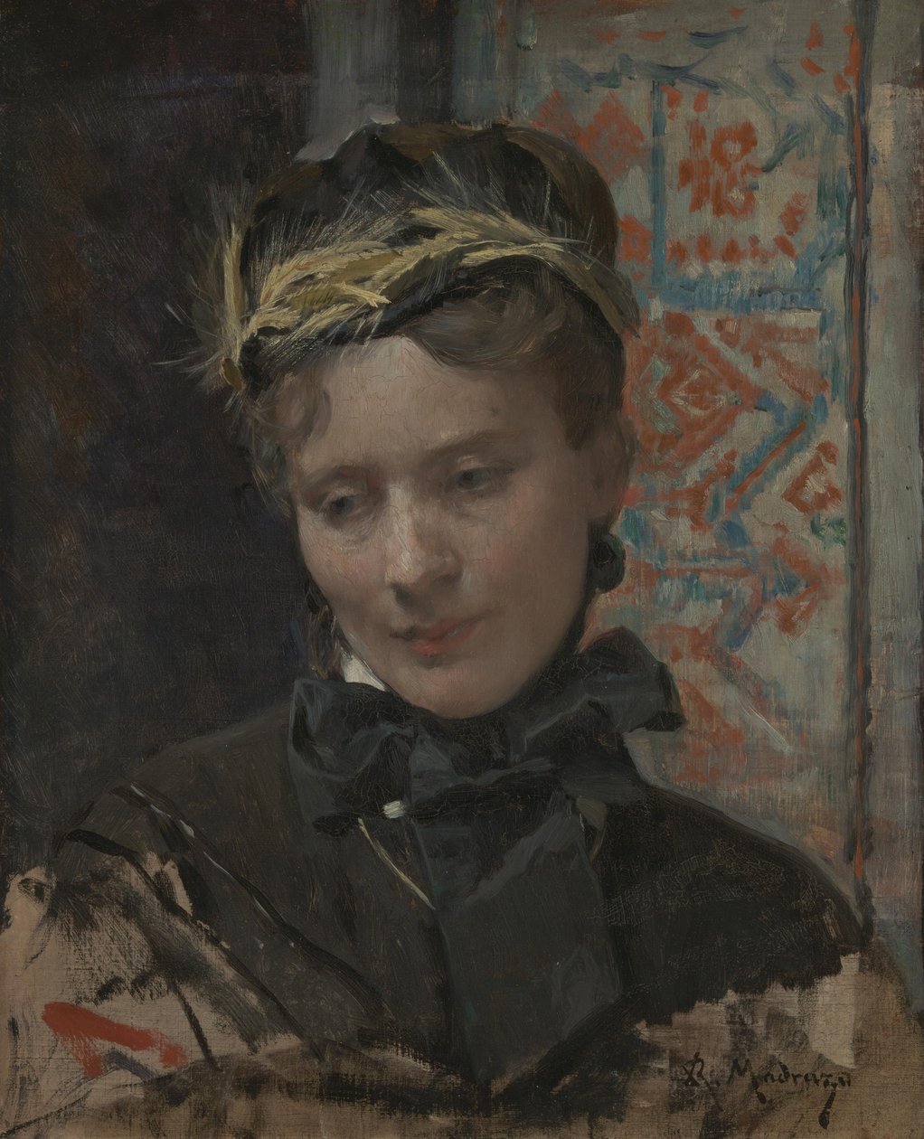 Portret van een dame, 1885-1896 door Raimundo de Madrazo y Garreta