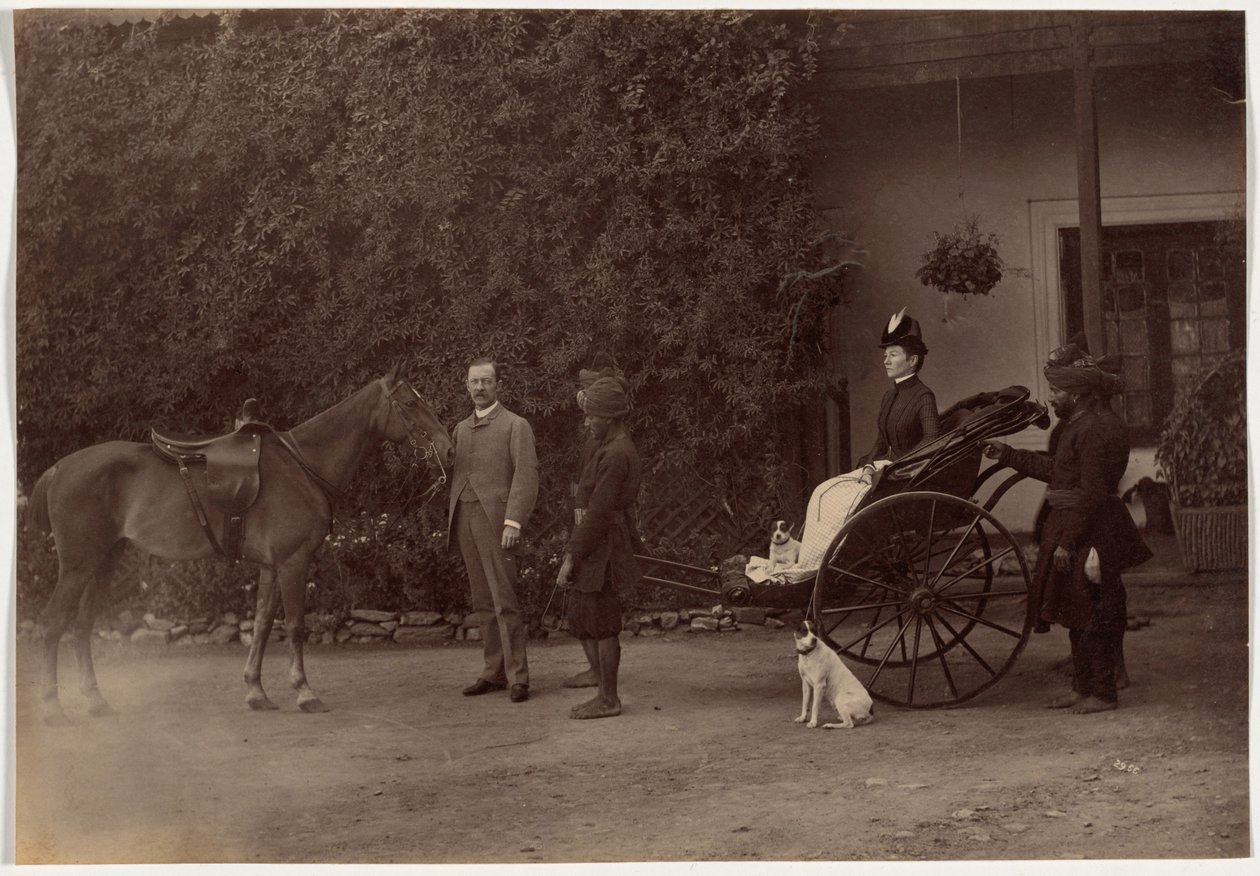 Kolonel H. R. Thuillier en zijn vrouw Emmeline Williams Thuillier, Shimla door Raja Deen Dayal