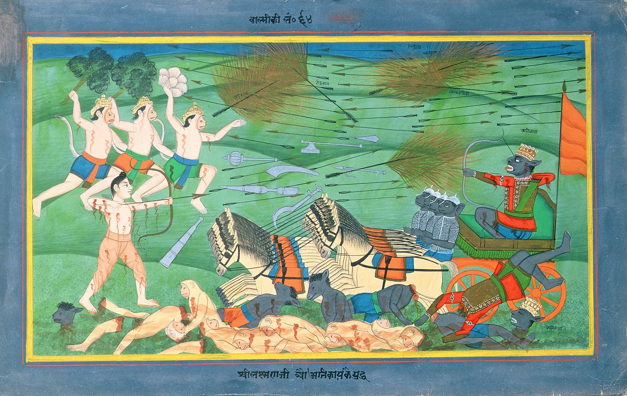 De Slag om Lanka, tussen Rama en Ravana, Koning van de Rakshasa