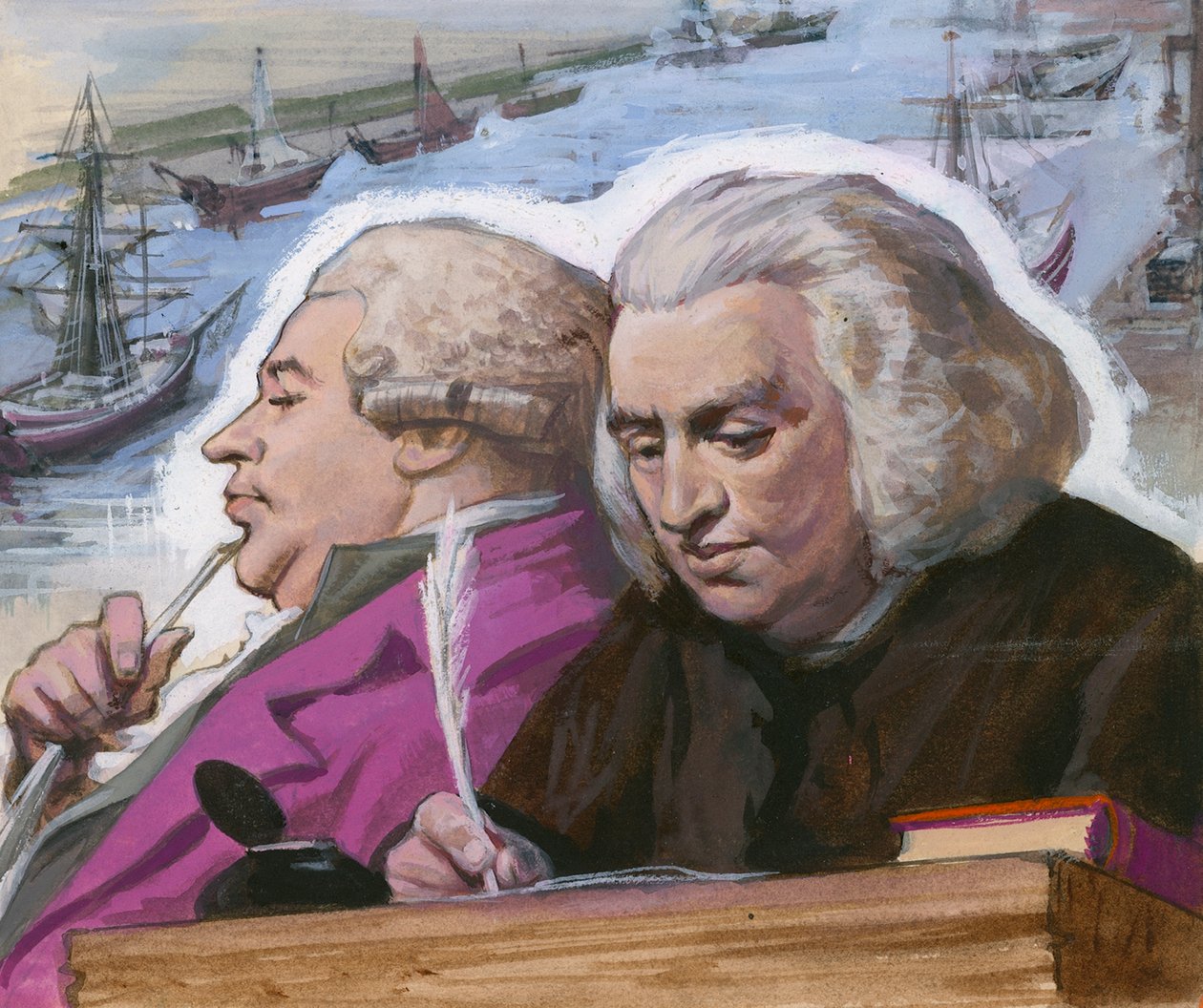 Dr Johnson en Boswell op hun reis naar de Western Isles door Ralph Bruce