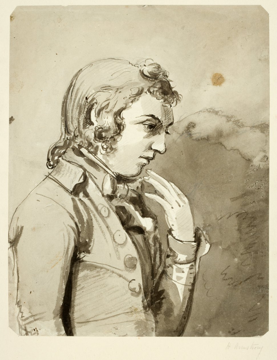 Portret van Henry Armstrong door Ralph II Waters