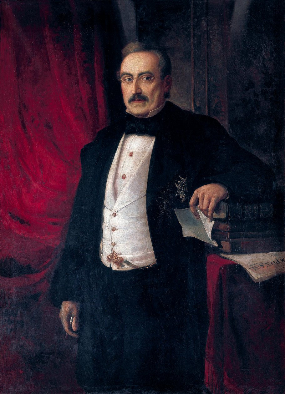 Portret van schrijver en econoom Buenaventura Carlos Aribau (1798-1862) door Ramón Martí Alsina