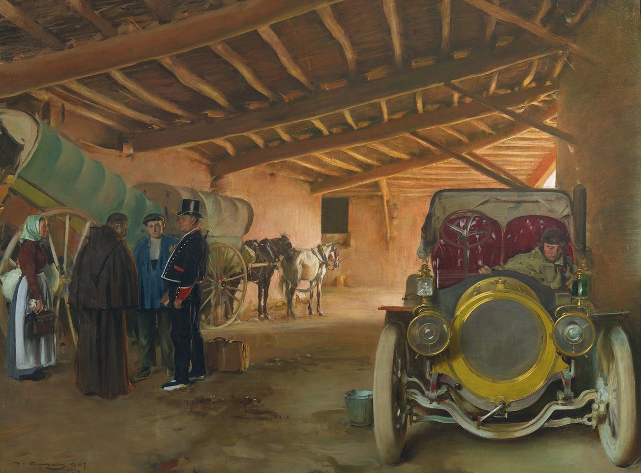 Het koetshuis door Ramon Casas i Carbo