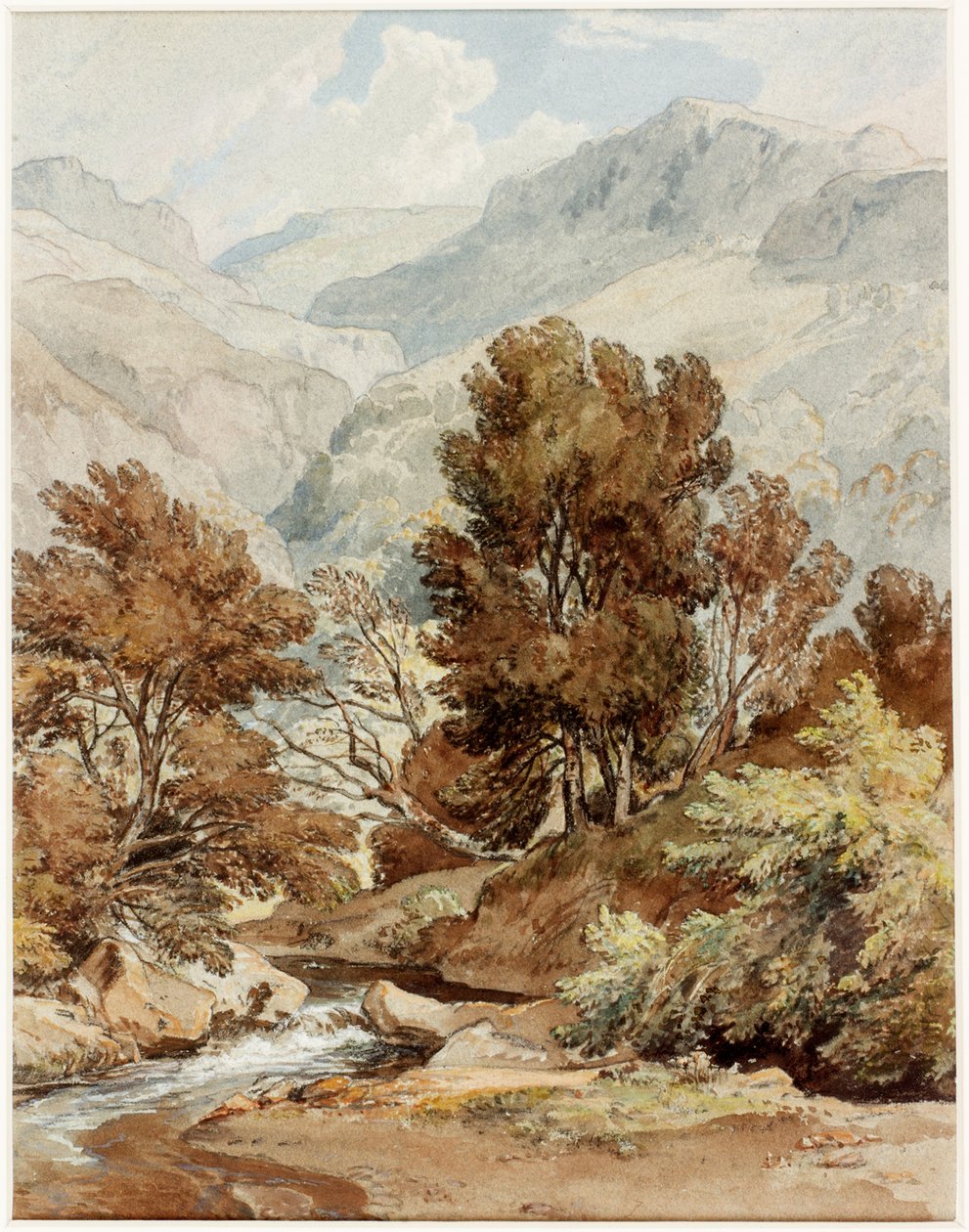 Uitzicht vanaf de Oever van Keswick Lake door Ramsay Richard Reinagle