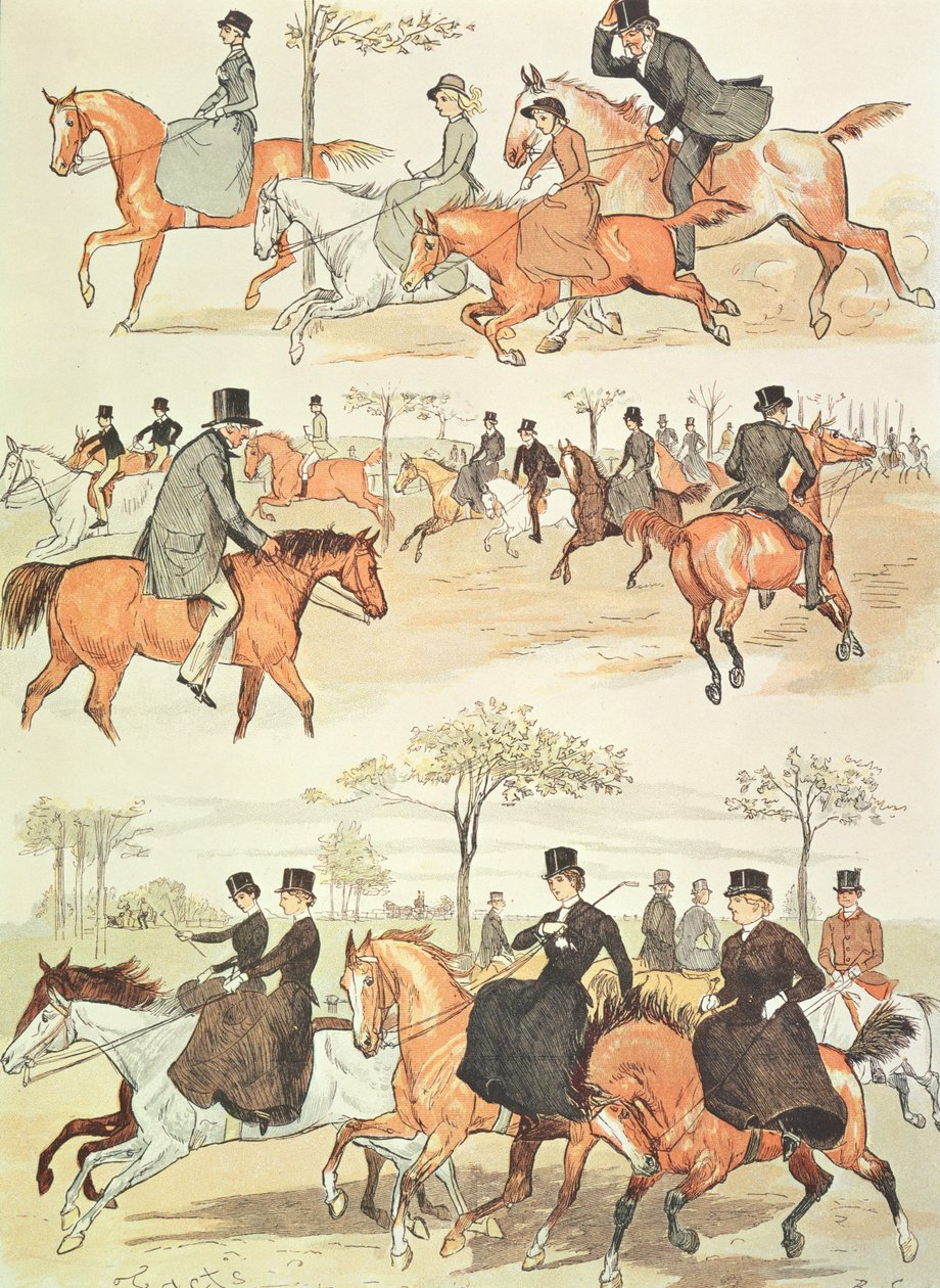 Zijzadel Rijden door Randolph Caldecott