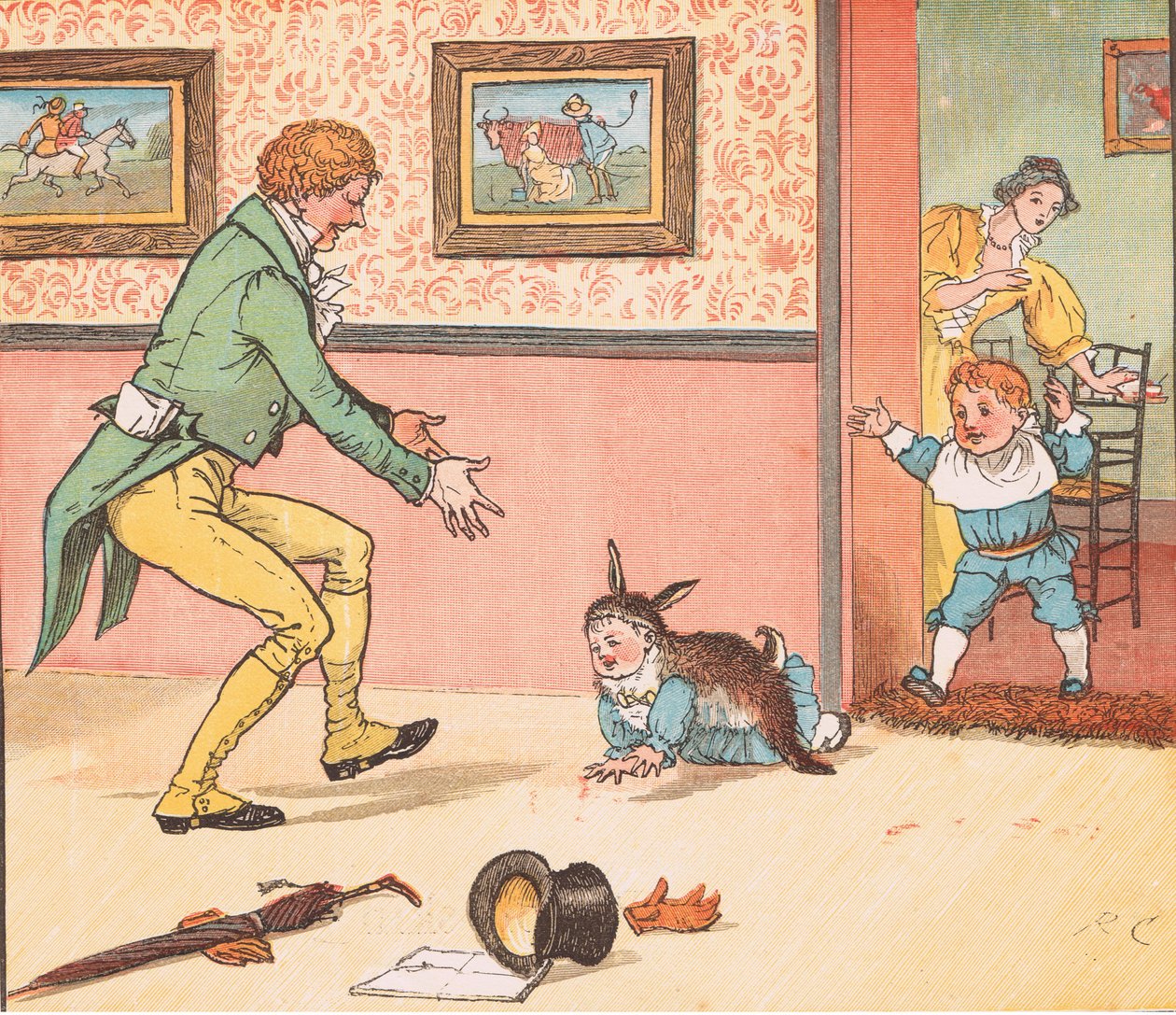 Gaan een konijnenhuid halen door Randolph Caldecott
