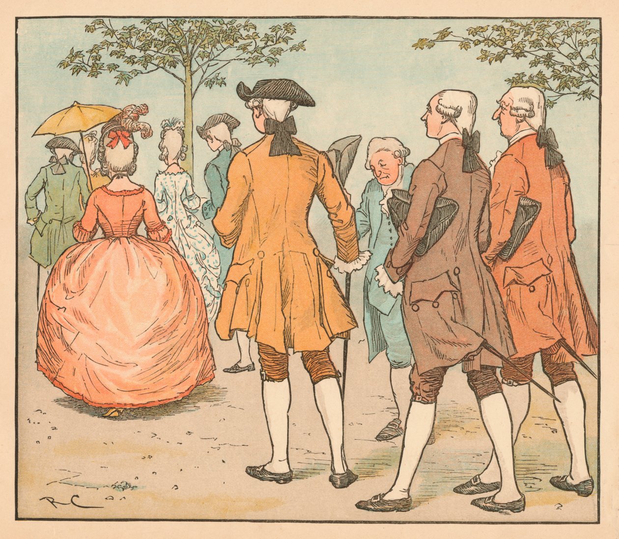Haar liefde werd gezocht... Door twintig aanbidders en meer, c1885, 1934 door Randolph Caldecott