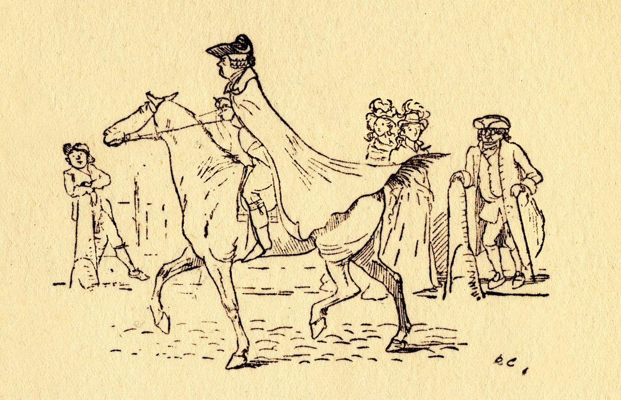 John Gilpin vertrekt op zijn reis naar Edmonton, 1878, ca. 1918 door Randolph Caldecott