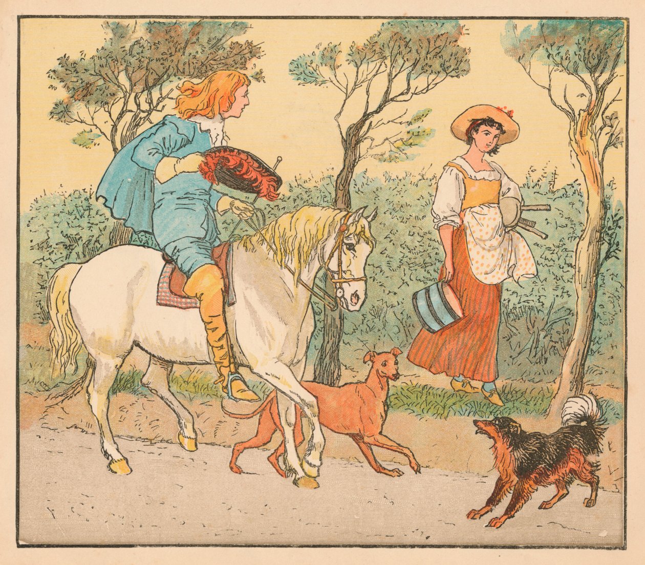 Waar ga je heen, mijn mooie meid door Randolph Caldecott