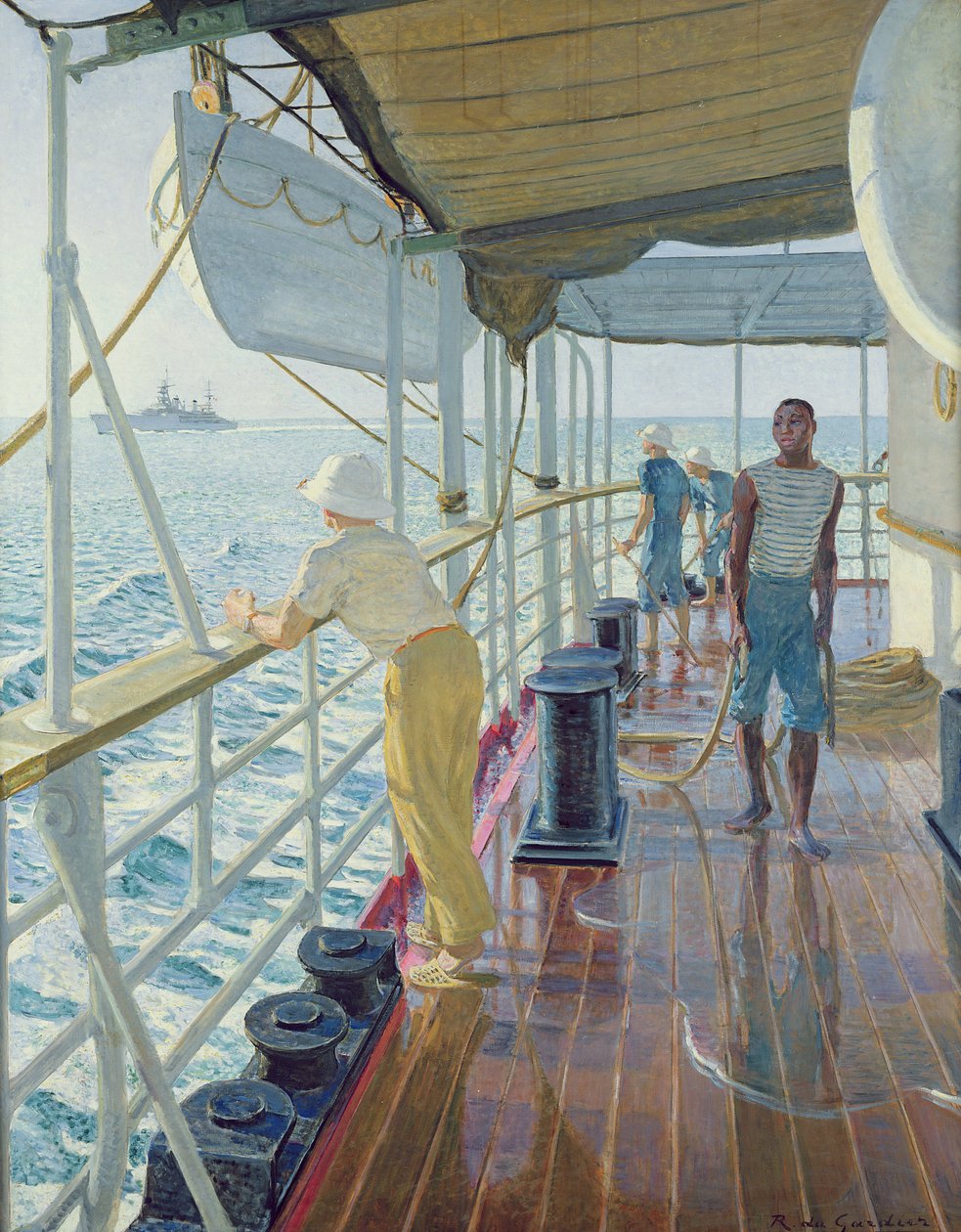 Het dek schoonmaken door Raoul Du Gardier